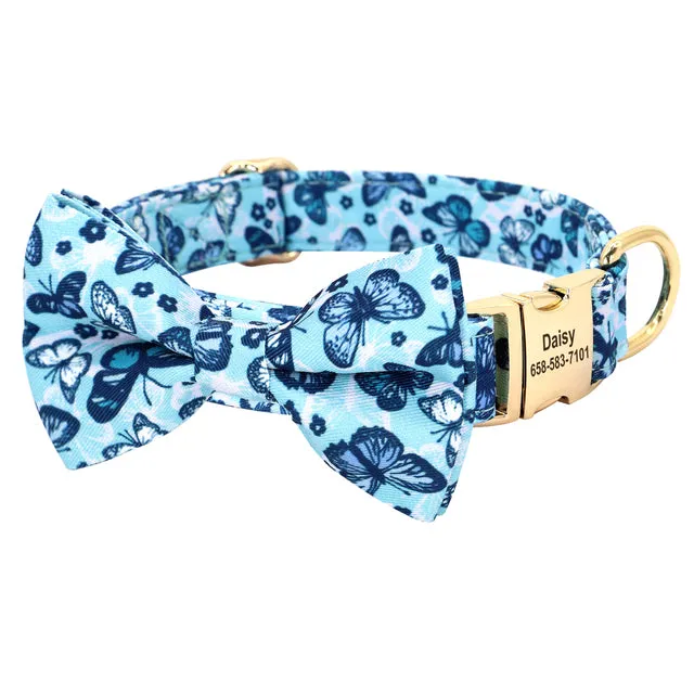 Multidesign Bowtie Dog Collar: Personalized Accessory in multiple colors