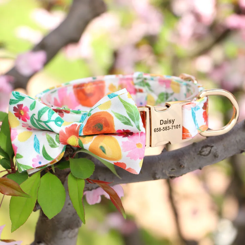 Multidesign Bowtie Dog Collar: Personalized Accessory in multiple colors