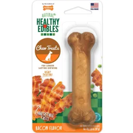 Nylabone Healthy Edibles Natural Long Lasting Bacon Flavor Dog Chew Treats