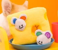 Pawfect Pals Interactive Hide and Seek Cheese and Mouse Puzzle Toy for All Pets