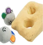 Pawfect Pals Interactive Hide and Seek Cheese and Mouse Puzzle Toy for All Pets