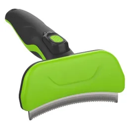 Pet Life ® 'Fur-Guard' Easy Self-Cleaning Grooming Deshedder Pet Comb