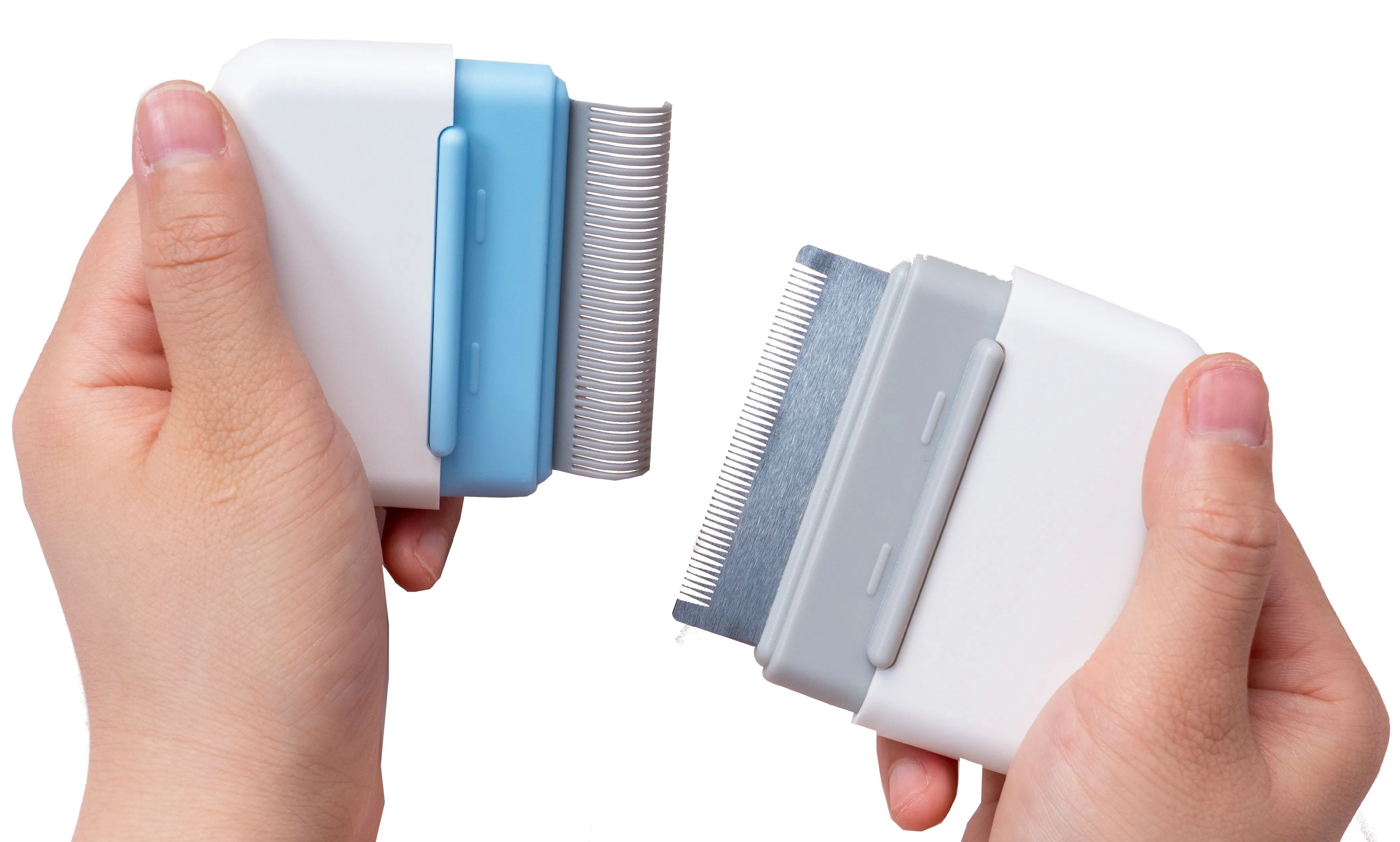 Pet Life ® 'Zipocket' 2-in-1 Underake and Stainless Steel Travel Grooming Pet Comb