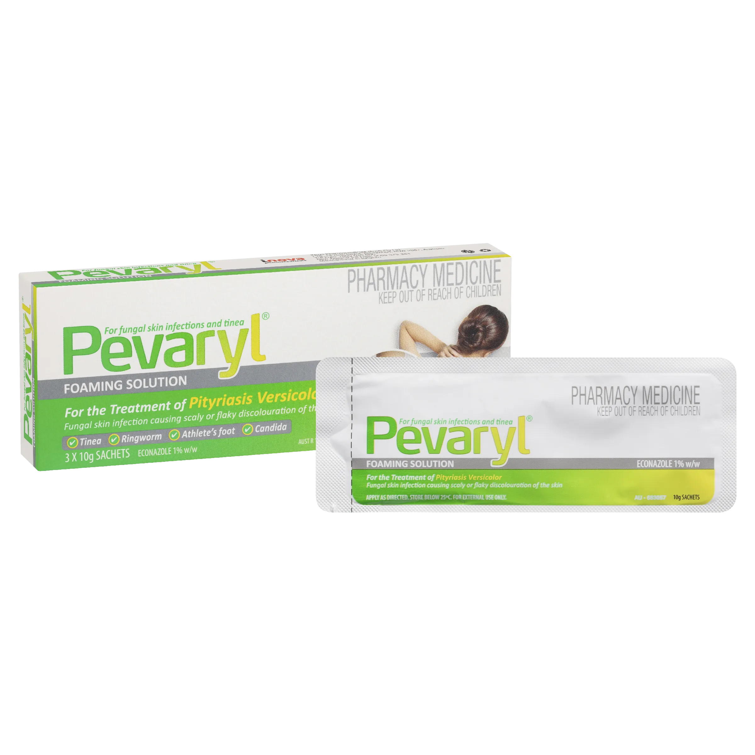 Pevaryl Anti-Fungal Foaming Solution 10g