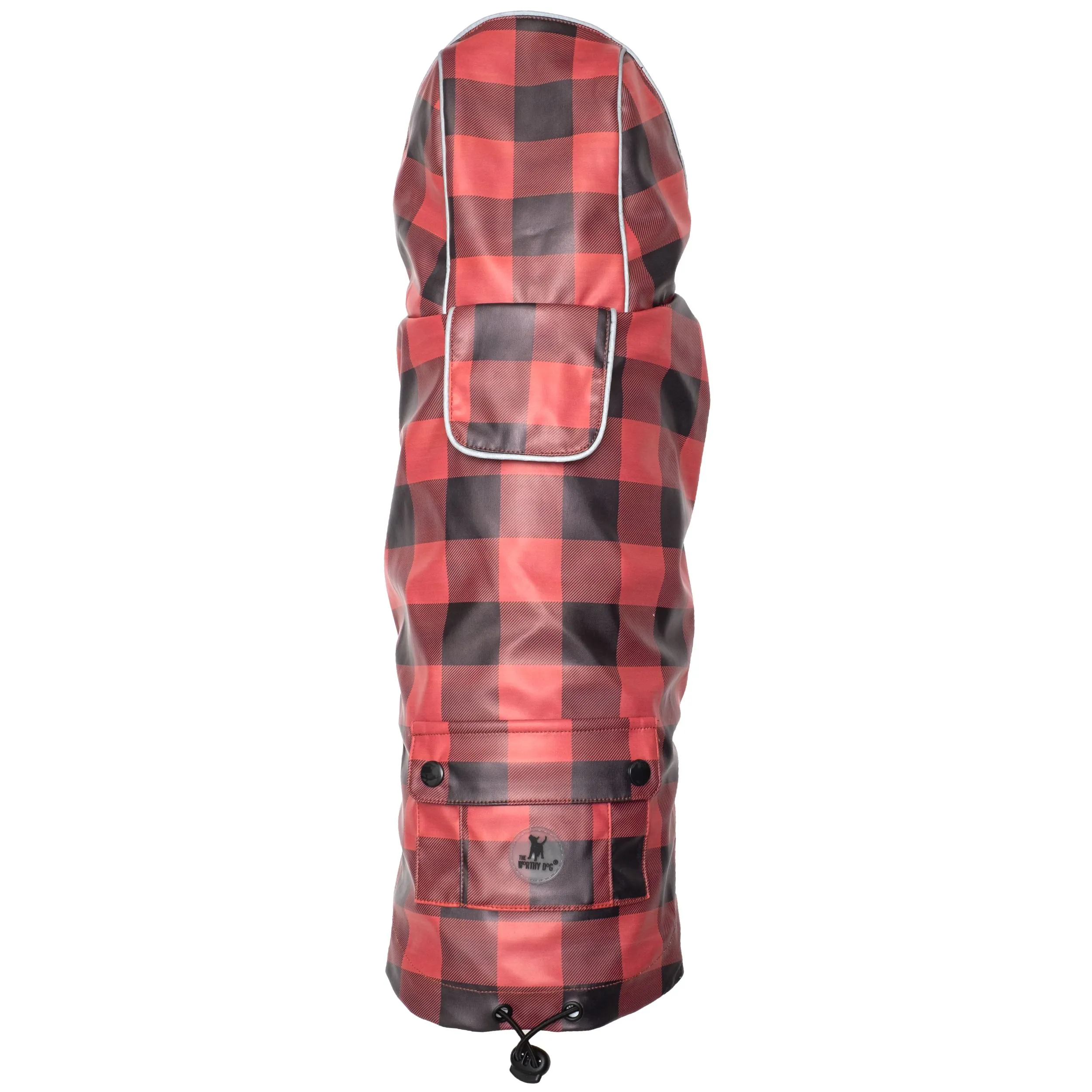 Plaid Dog Rain Jacket - The Worthy Dog London Raincoat