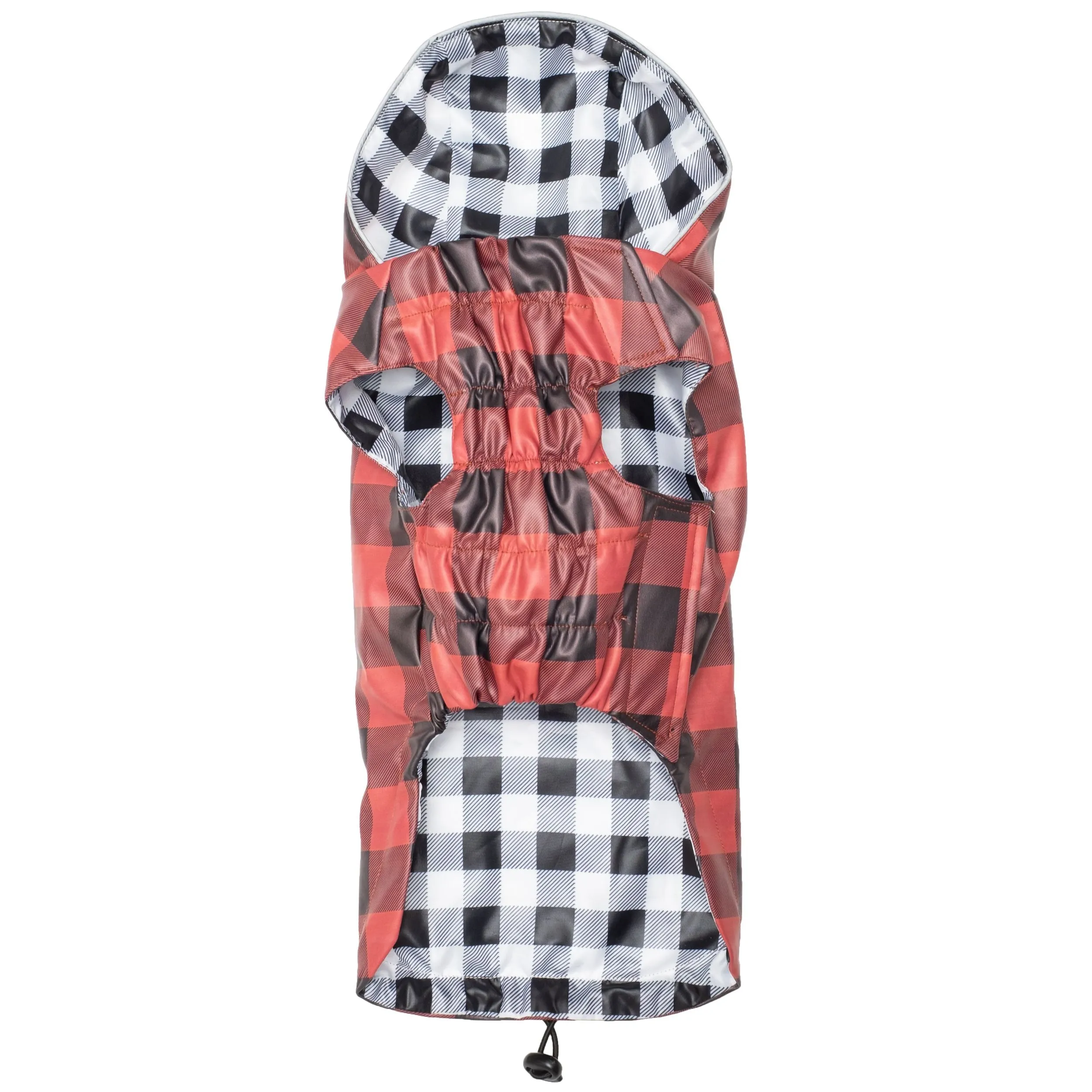 Plaid Dog Rain Jacket - The Worthy Dog London Raincoat