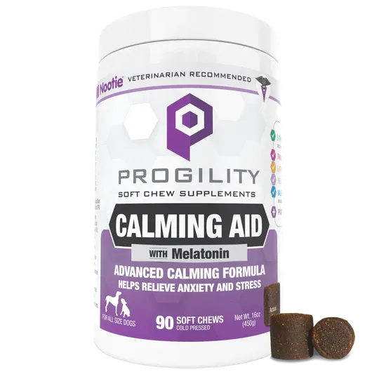 Progility Maximum Strength Calming Aid Soft Chew Dog Supplement - Veterinarian Formulated