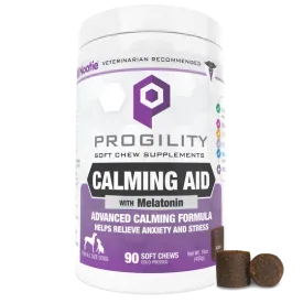 Progility Maximum Strength Calming Aid Soft Chew Dog Supplement - Veterinarian Formulated