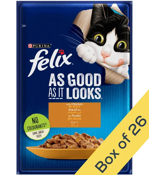 Purina - Felix As Good As It Looks Chicken In Jelly Wet Cat Food 85g