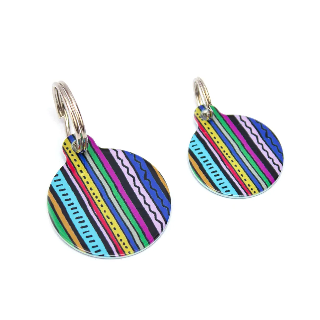 'Rainbow Stripe' Pet Tag