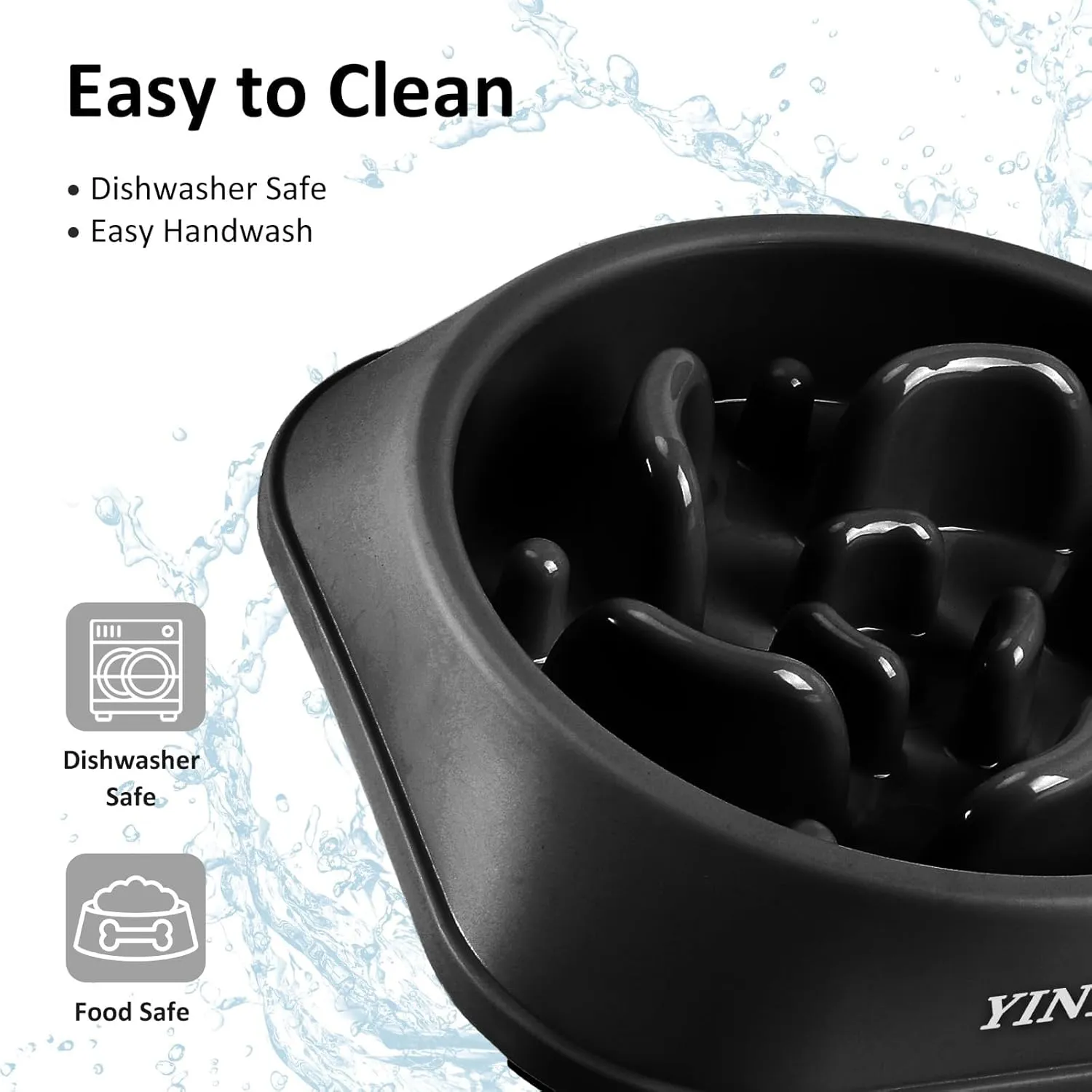 Slow Feeder Dog Bowls, Pet Supplies That Slow Down Eating, Pet Food Bowls, Maze Dog Puzzle Feeder for Medium Breed