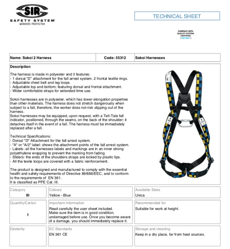 SOKOI 2 HARNESS