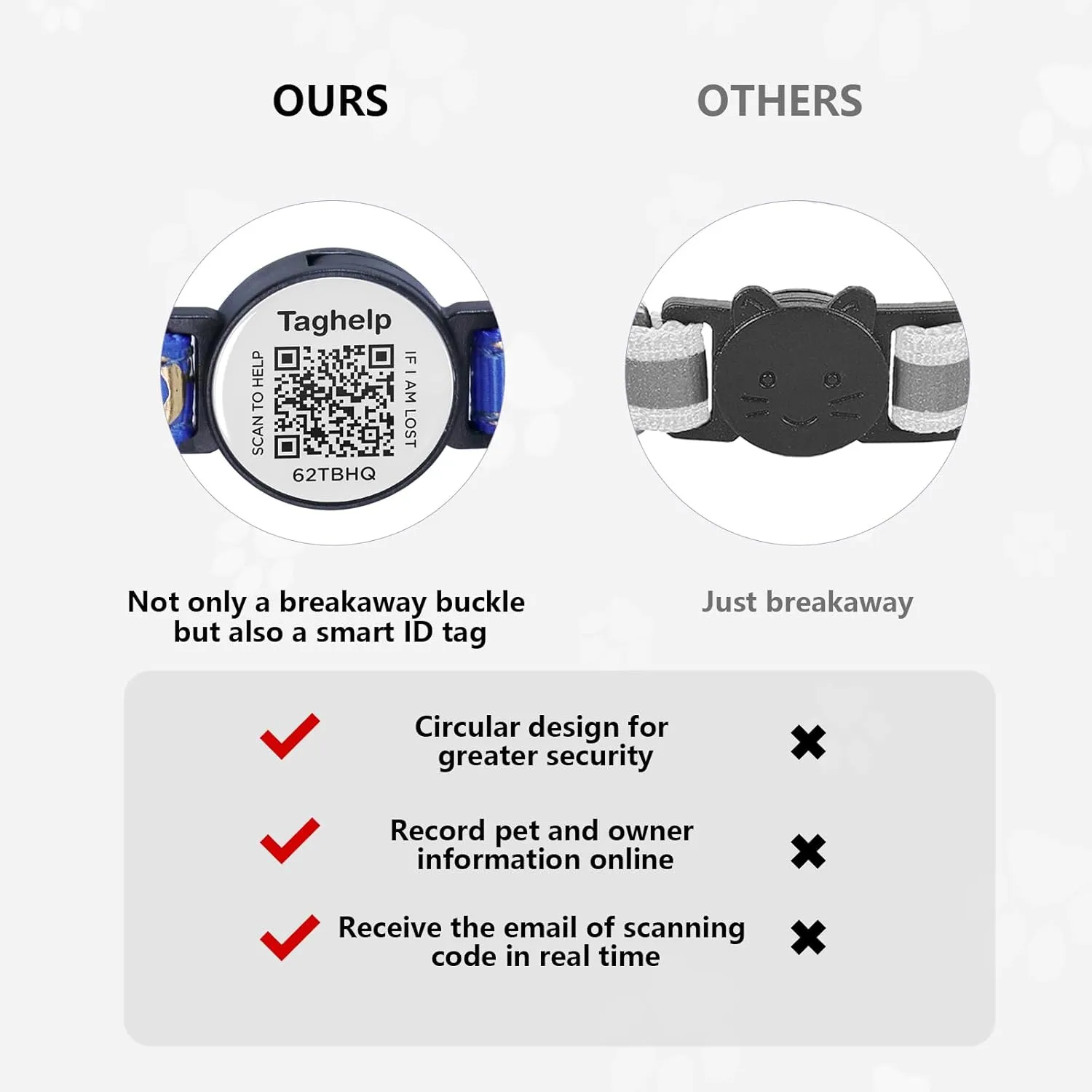 Stars and Moon, Solid & Safe Safety Plaid Kitten Collars with QR ID Tag for Girl Boy for Cats, Pet Collar, Breakaway Cat Collar,Silent, Lightweight, and Durable QR Code Pet ID Tags Cat Tags (Pink)