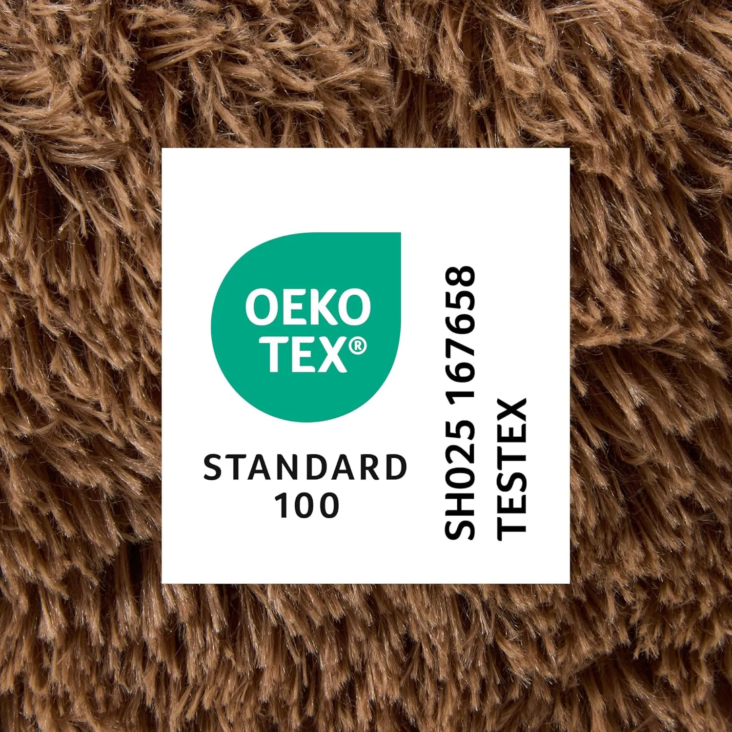 TOWN & COUNTRY LUXE CuddleTown Fuzzy Solid Donut Pet Bed, Soft, Cozy & Calming, Non-Slip Bottom, 100% Machine Washable, Brown, Medium 28"x28"x7" Round