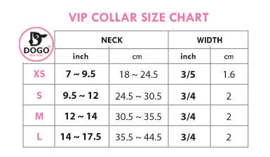 VIP Bling Dog Collar - Black