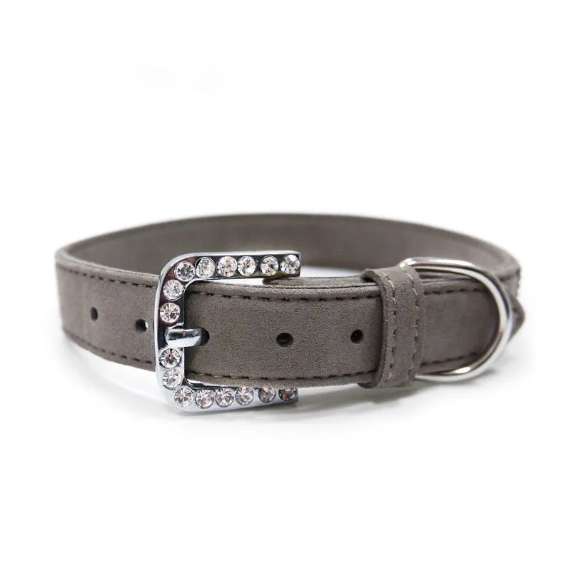 VIP Bling Dog Collar - Gray
