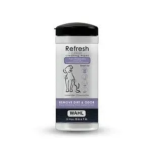 Wahl Dog Refresh Cleaning Wipes - Coconut, Lime and Verbena