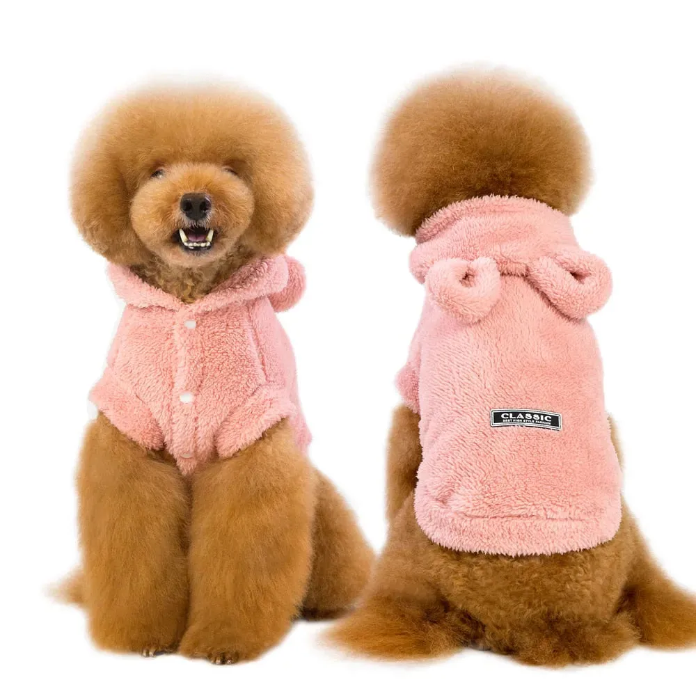 Warm Winter Cat & Dog Jacket – Soft Cotton Coat for Small Pets
