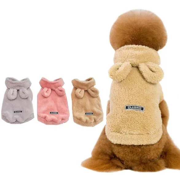 Warm Winter Cat & Dog Jacket – Soft Cotton Coat for Small Pets