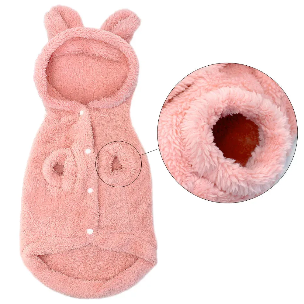 Warm Winter Cat & Dog Jacket – Soft Cotton Coat for Small Pets