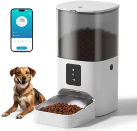 WiFi Enabled Automatic Pet Feeder with App Control, 7 Lbs Capacity