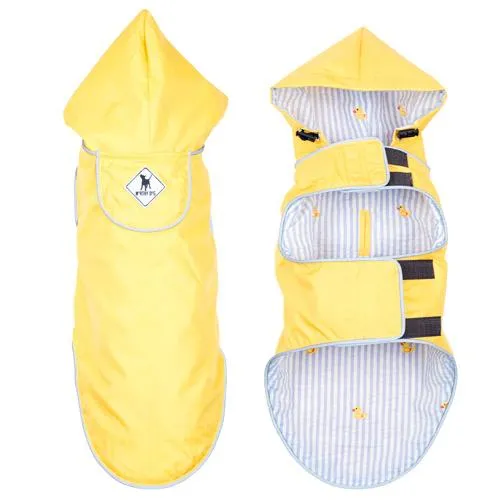 Yellow Dog Rain Jacket - The Worthy Dog Yellow/Rubber Duck Seattle Slicker Jacket
