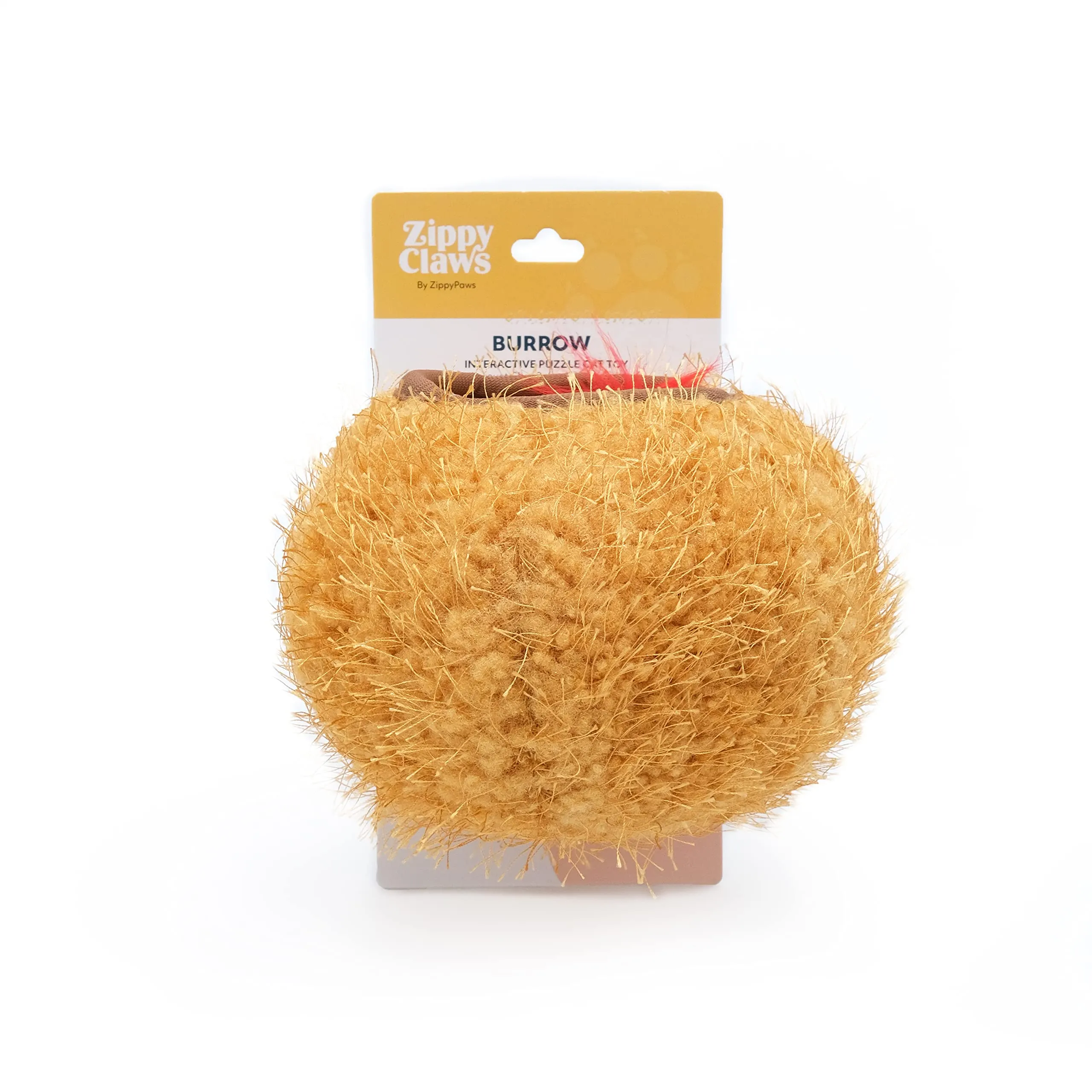 Zippy Paws Burrow Bird in Nest Hide-and-Seek Interactive Squeak and Plush Cat Toy - Small